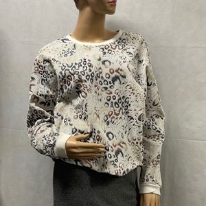 Forever 21 Animal Print Oversized Sweatshirt